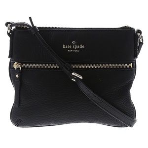 Kate Spade Vegan Leather Black Crossbody Bag - new!